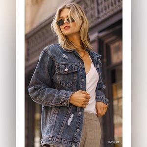 Umgee Distressed Denim Jacket